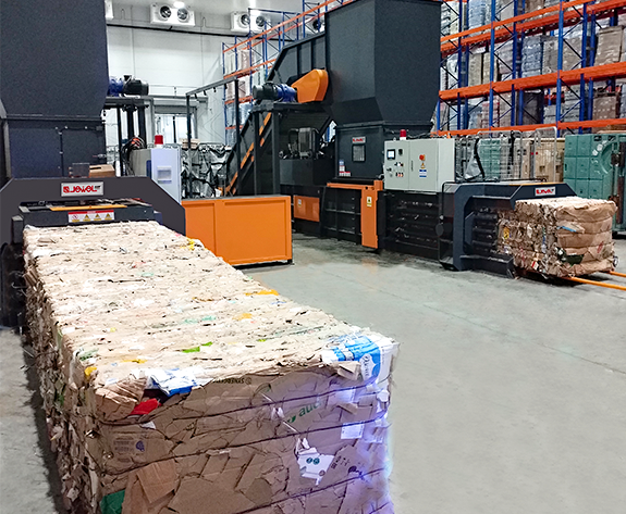 Automated Disposal Solution for Waste Packaging at Russia's Leading Supermarket Logistics Center