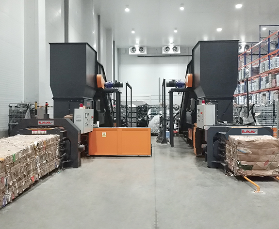 Automated Disposal Solution for Waste Packaging at Russia's Leading Supermarket Logistics Center