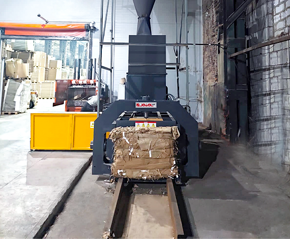 Fully Automatic Waste Baling System for a Russian Carton Factory